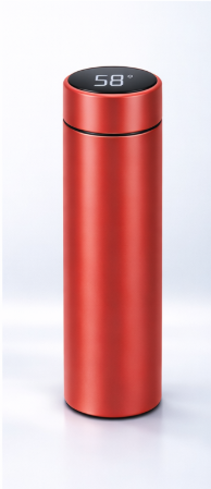 Botella térmica inteligente de 500 ml con pantalla de temperatura