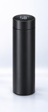 Botella térmica inteligente de 500 ml con pantalla de temperatura